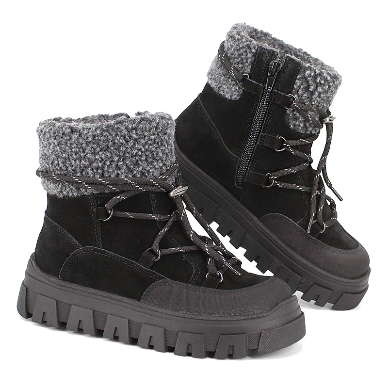 Ботинки, артикул 2438, цвет черный купить в интернет-магазине Shoeslel с доставкой по России