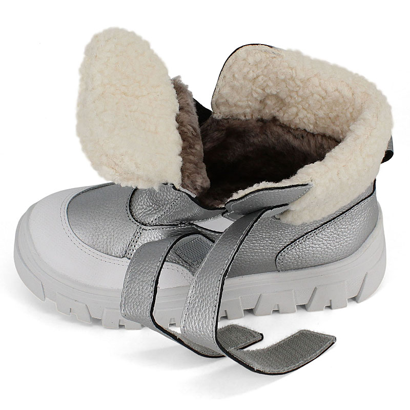 Ботинки, артикул 2452, цвет серебряный купить в интернет-магазине Shoeslel с доставкой по России