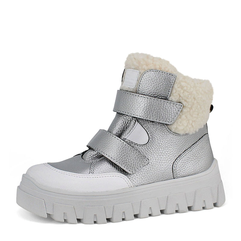 Ботинки, артикул 2452, цвет серебряный купить в интернет-магазине Shoeslel с доставкой по России