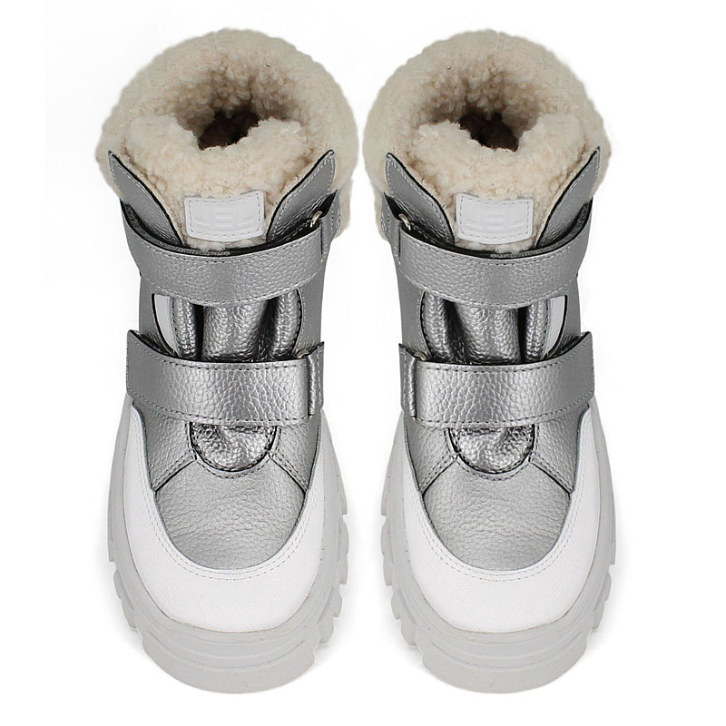 Ботинки, артикул 2452, цвет серебряный купить в интернет-магазине Shoeslel с доставкой по России