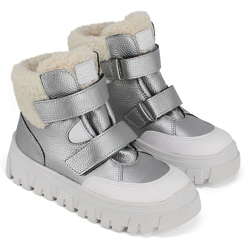 Ботинки, артикул 2452, цвет серебряный купить в интернет-магазине Shoeslel с доставкой по России