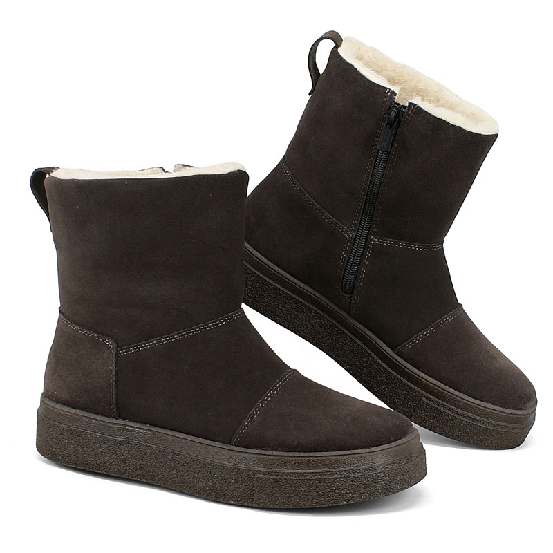 Полусапоги, артикул 2454, цвет темно-серый купить в интернет-магазине Shoeslel с доставкой по России