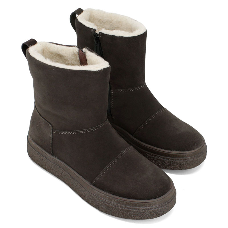 Полусапоги, артикул 2454, цвет темно-серый купить в интернет-магазине Shoeslel с доставкой по России