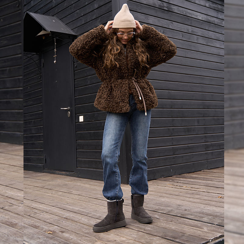 Полусапоги, артикул 2454, цвет темно-серый купить в интернет-магазине Shoeslel с доставкой по России