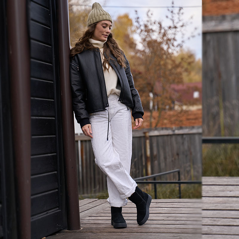 Полусапоги, артикул 2454, цвет черный купить в интернет-магазине Shoeslel с доставкой по России