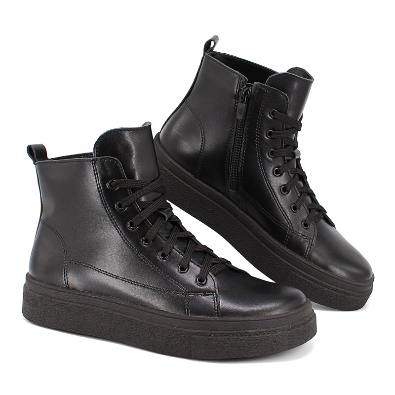 Ботинки, артикул 2474, цвет черный купить в интернет-магазине Shoeslel с доставкой по России