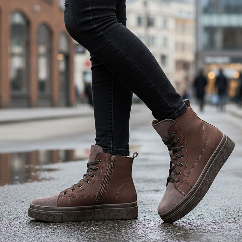 Ботинки, артикул 2474, цвет капучино купить в интернет-магазине Shoeslel с доставкой по России