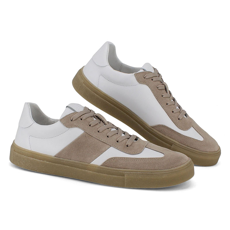 Полуботинки, артикул 2517, цвет бело-серый купить в интернет-магазине Shoeslel с доставкой по России