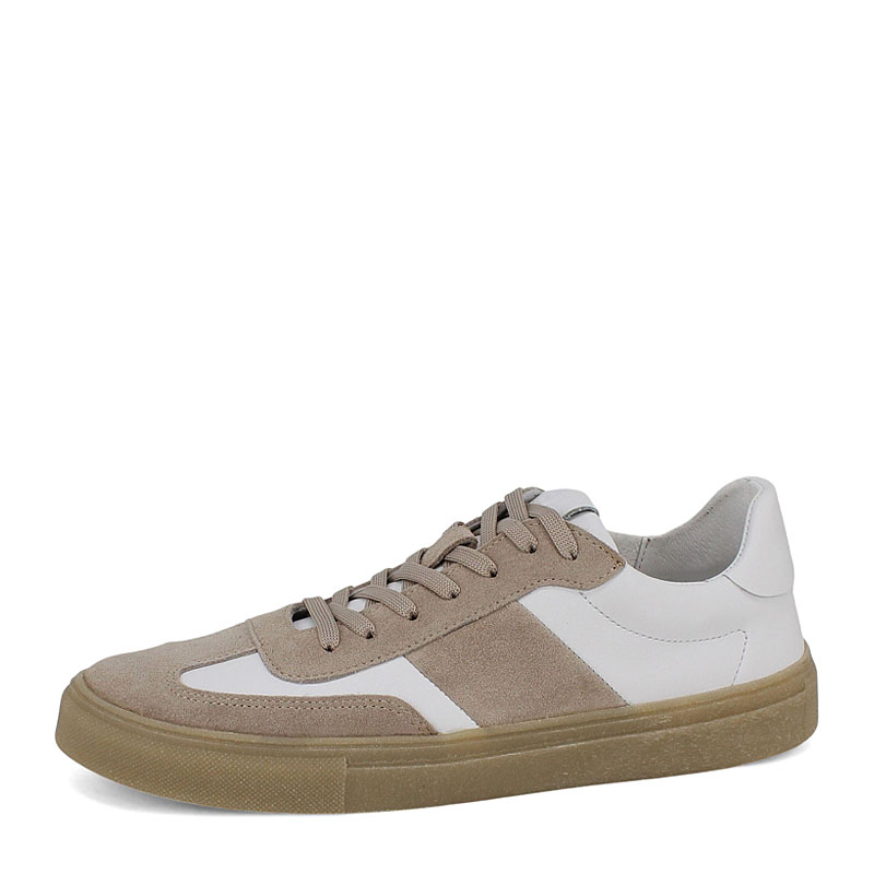 Полуботинки, артикул 2517, цвет бело-серый купить в интернет-магазине Shoeslel с доставкой по России