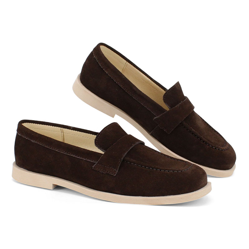 Туфли закрытые, артикул 2537, цвет шоколадный купить в интернет-магазине Shoeslel с доставкой по России