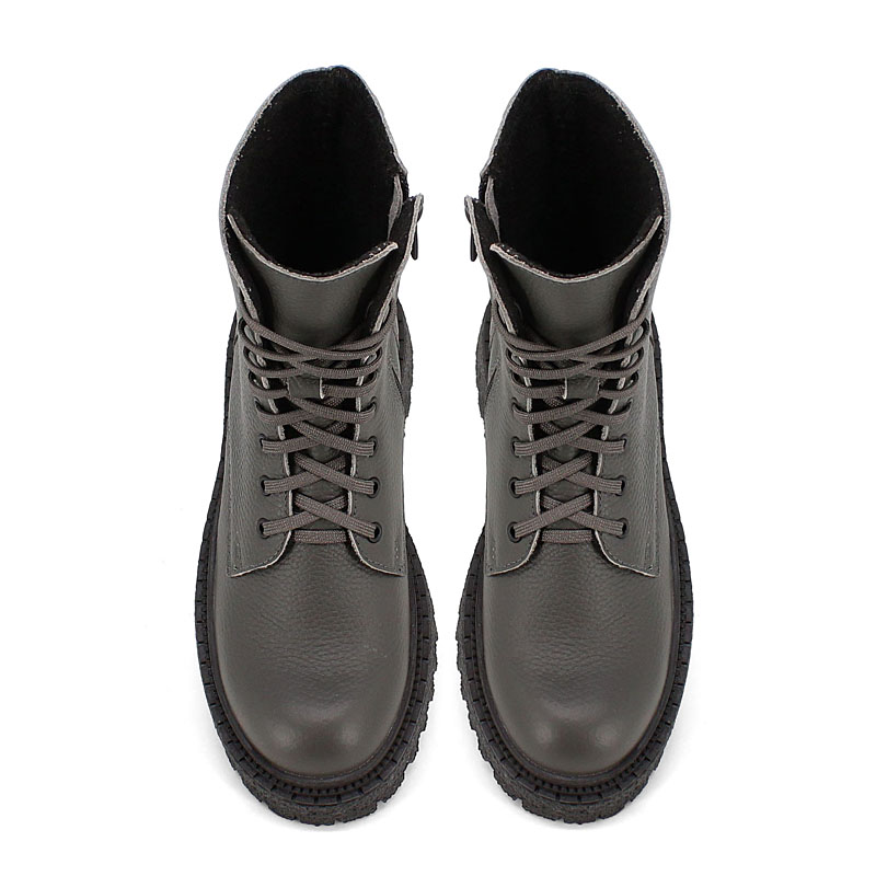 Ботинки, артикул 2552, цвет темно-серый купить в интернет-магазине Shoeslel с доставкой по России