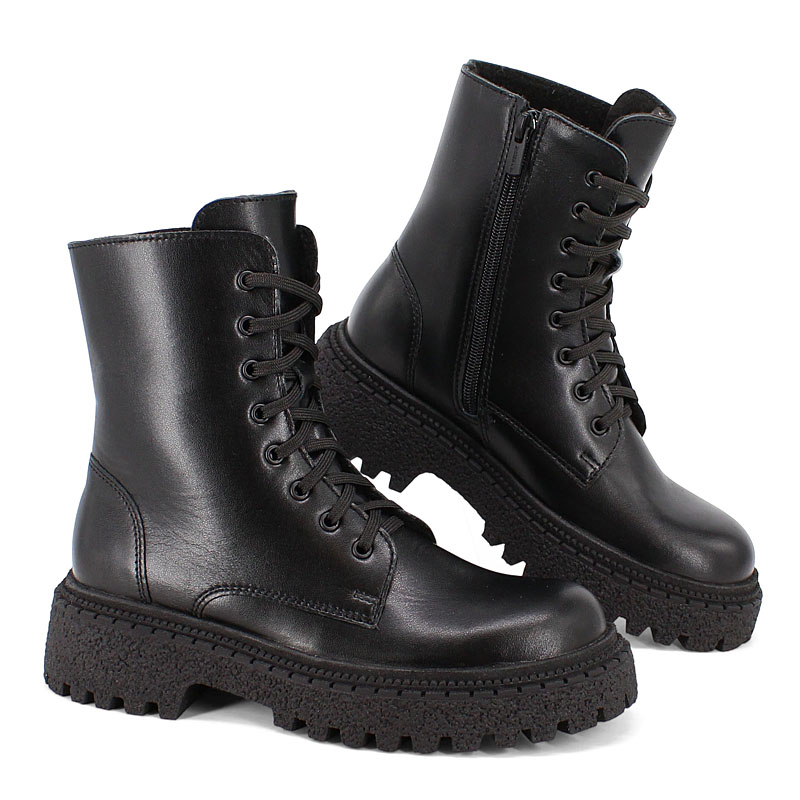 Ботинки, артикул 2552, цвет черный купить в интернет-магазине Shoeslel с доставкой по России