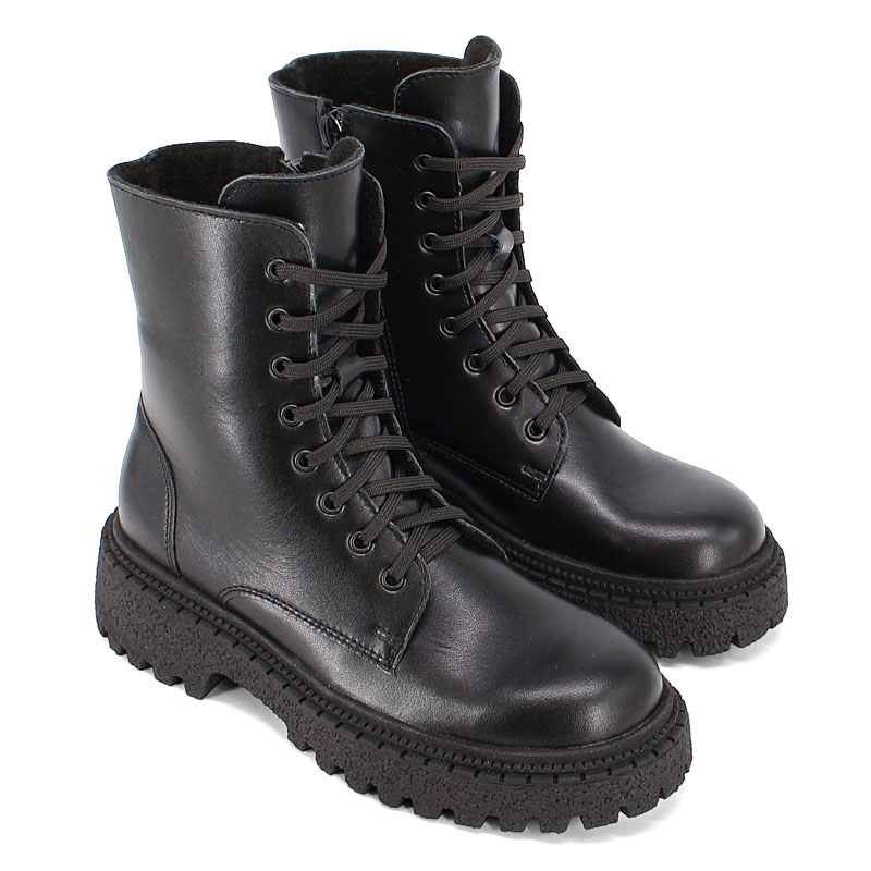 Ботинки, артикул 2552, цвет черный купить в интернет-магазине Shoeslel с доставкой по России