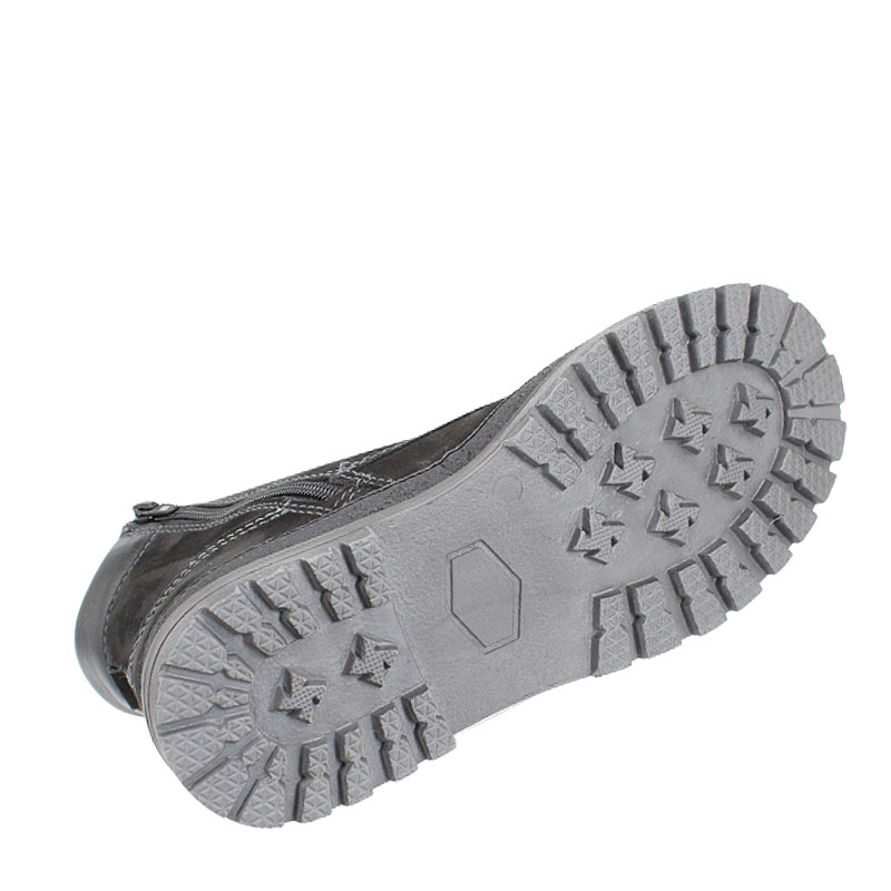 Ботинки нат.мех, артикул 62, цвет нубук, черный купить в интернет-магазине Shoeslel с доставкой по России