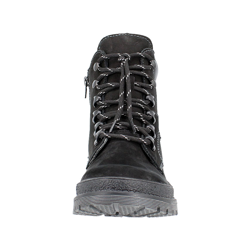 Ботинки нат.мех, артикул 62, цвет нубук, черный купить в интернет-магазине Shoeslel с доставкой по России