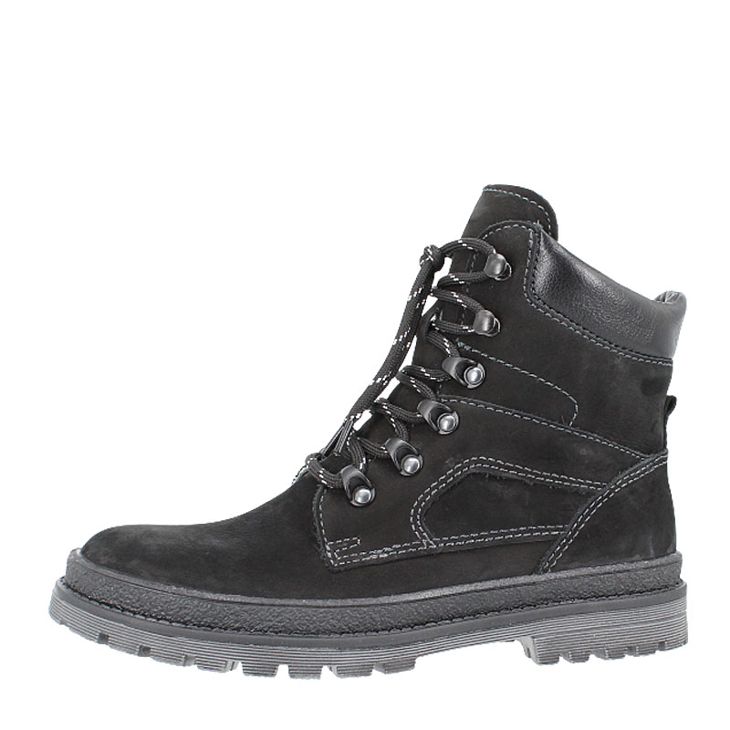 Ботинки нат.мех, артикул 62, цвет нубук, черный купить в интернет-магазине Shoeslel с доставкой по России