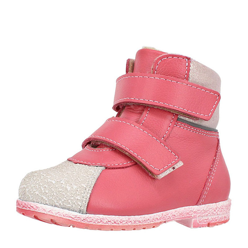 Ботинки ясельные байка, артикул 819, цвет темно-розовый купить в интернет-магазине Shoeslel с доставкой по России