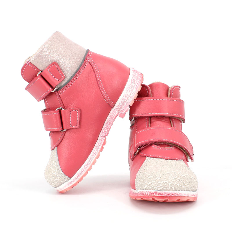 Ботинки ясельные байка, артикул 819, цвет темно-розовый купить в интернет-магазине Shoeslel с доставкой по России