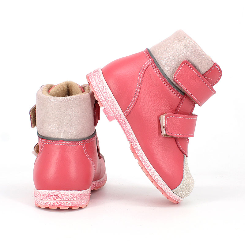 Ботинки ясельные байка, артикул 819, цвет темно-розовый купить в интернет-магазине Shoeslel с доставкой по России