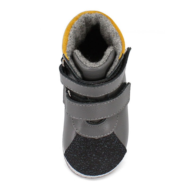 Ботинки ясельные байка, артикул 819, цвет темно-серый купить в интернет-магазине Shoeslel с доставкой по России