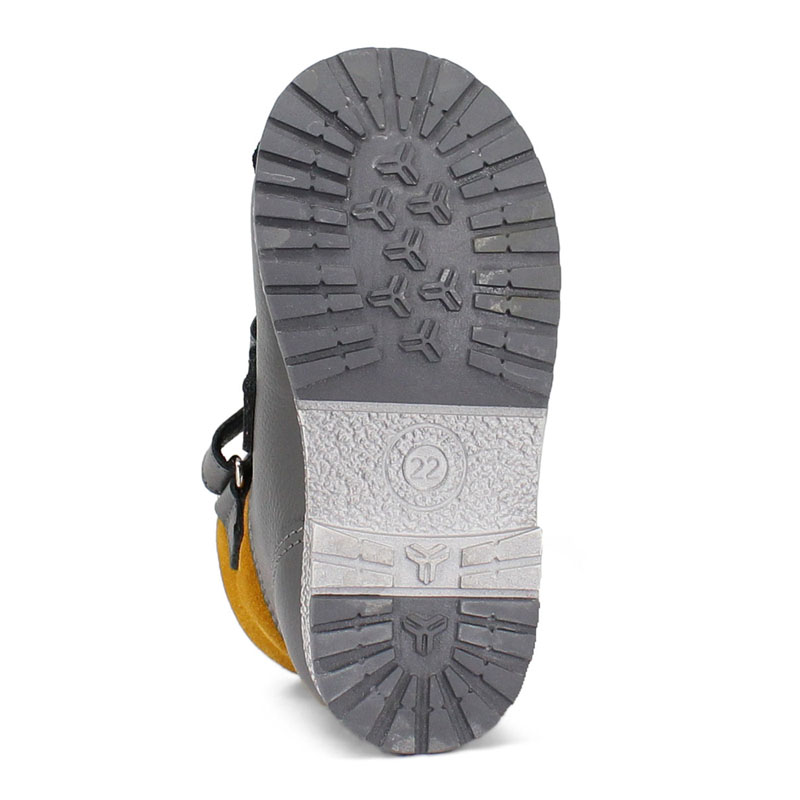 Ботинки ясельные байка, артикул 819, цвет темно-серый купить в интернет-магазине Shoeslel с доставкой по России