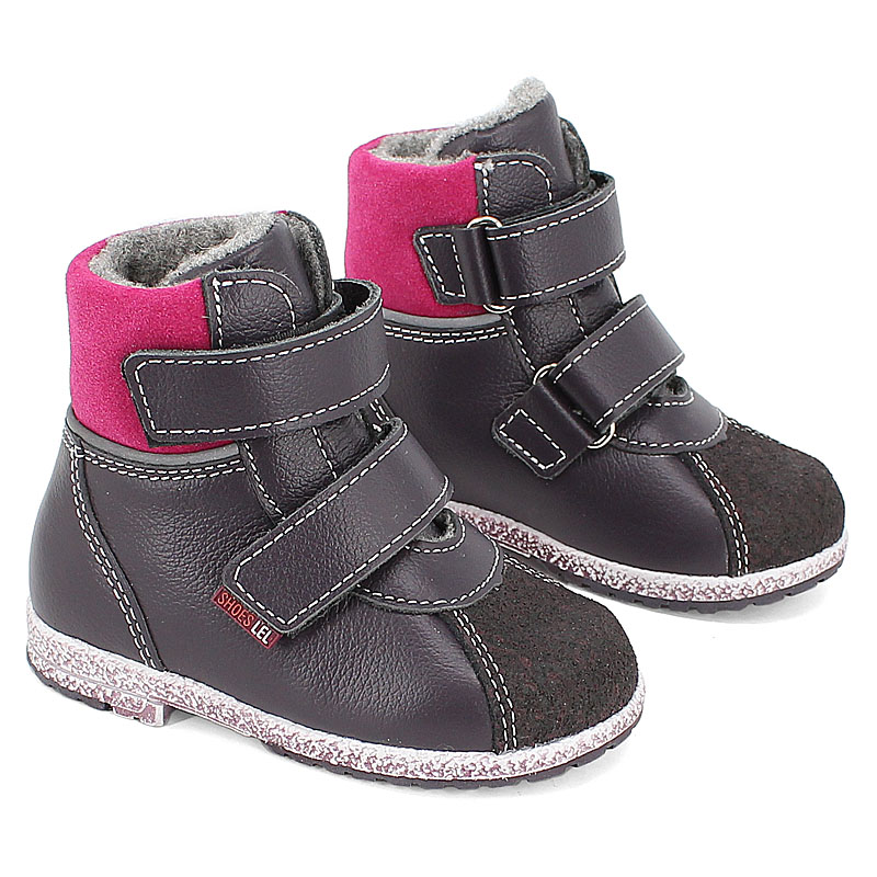 Ботинки ясельные байка, артикул 819, цвет черника купить в интернет-магазине Shoeslel с доставкой по России