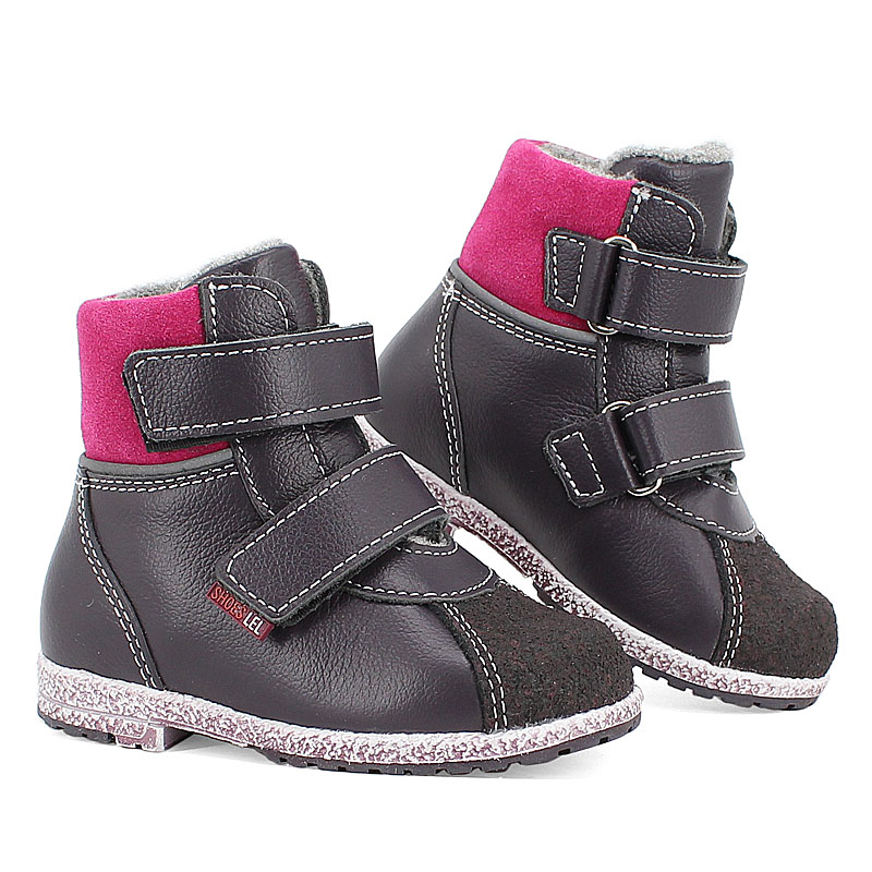 Ботинки ясельные байка, артикул 819, цвет черника купить в интернет-магазине Shoeslel с доставкой по России