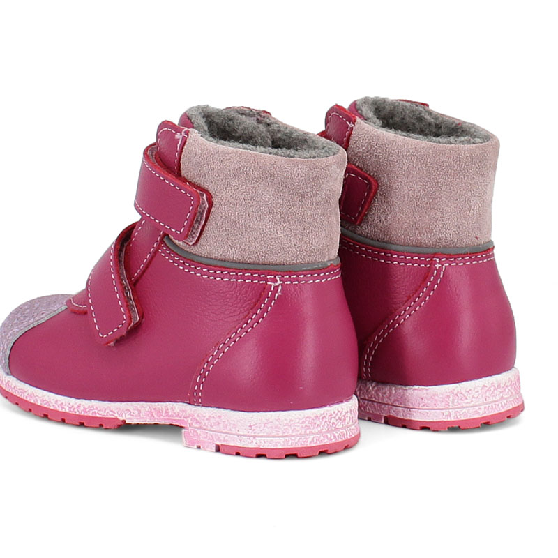 Ботинки ясельные байка, артикул 819, цвет малиновый купить в интернет-магазине Shoeslel с доставкой по России