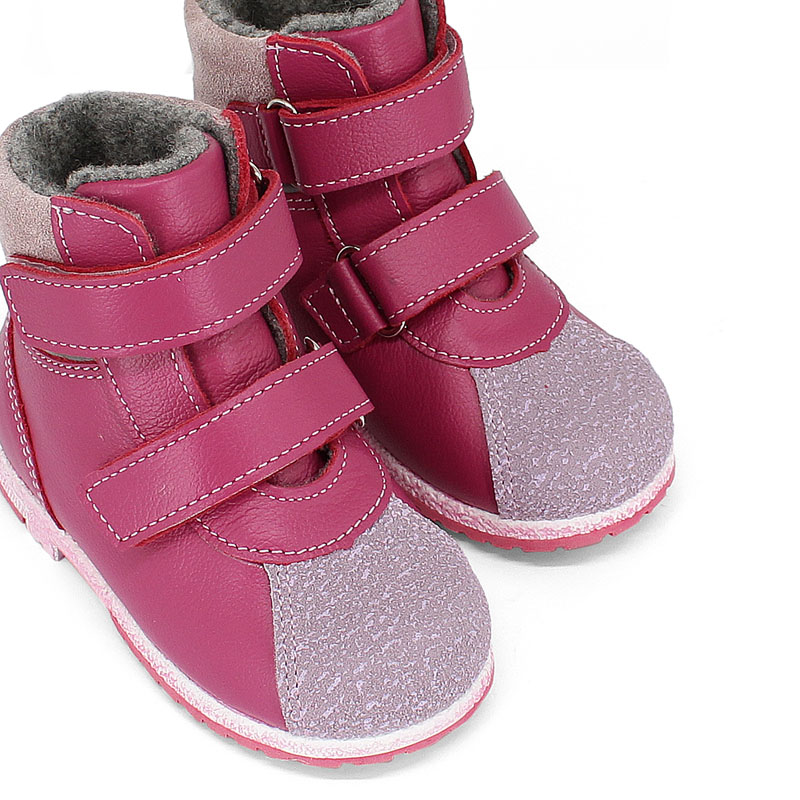 Ботинки ясельные байка, артикул 819, цвет малиновый купить в интернет-магазине Shoeslel с доставкой по России