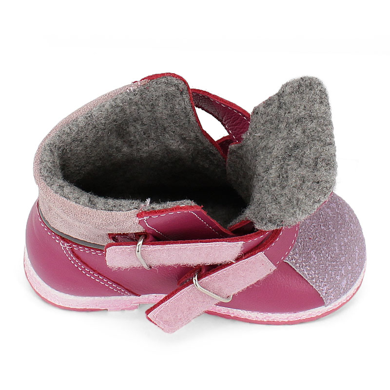 Ботинки ясельные байка, артикул 819, цвет малиновый купить в интернет-магазине Shoeslel с доставкой по России
