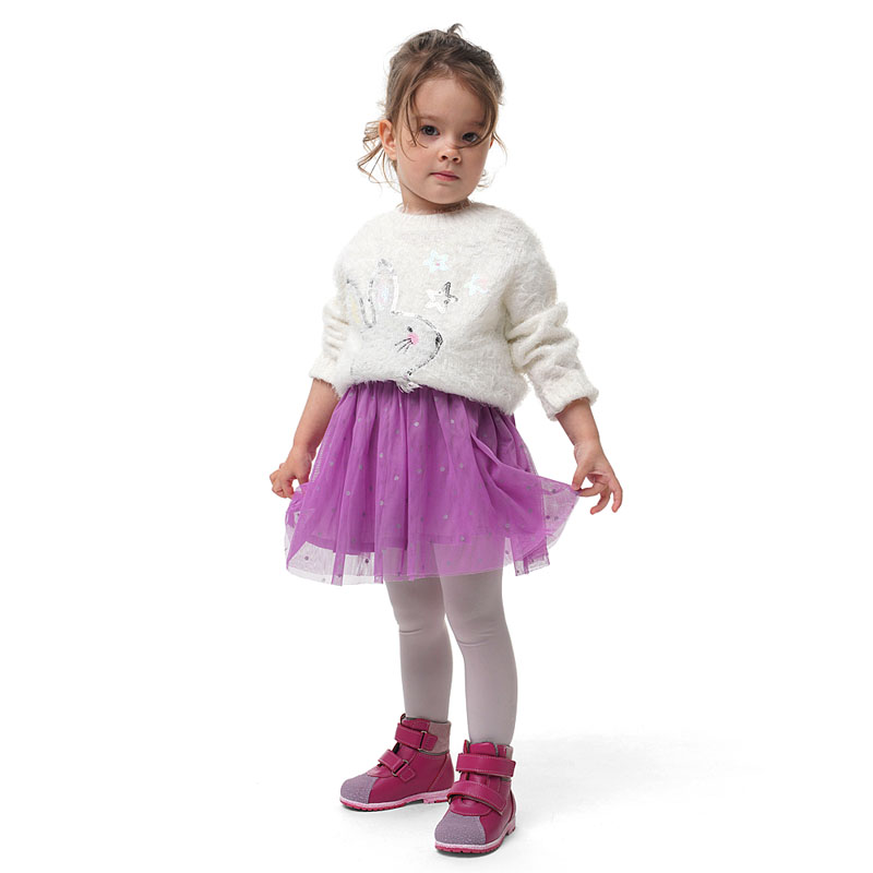 Ботинки ясельные байка, артикул 819, цвет малиновый купить в интернет-магазине Shoeslel с доставкой по России