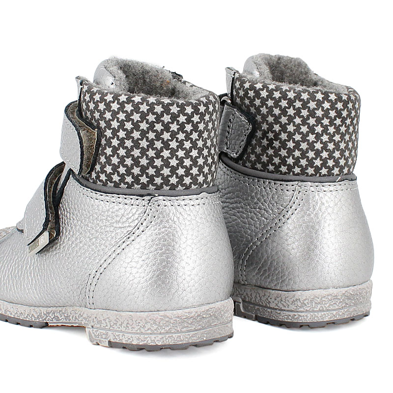 Ботинки ясельные байка, артикул 819, цвет серебристый купить в интернет-магазине Shoeslel с доставкой по России