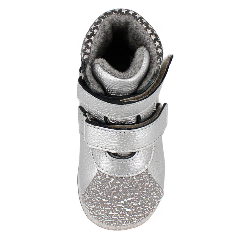 Ботинки ясельные байка, артикул 819, цвет серебристый купить в интернет-магазине Shoeslel с доставкой по России