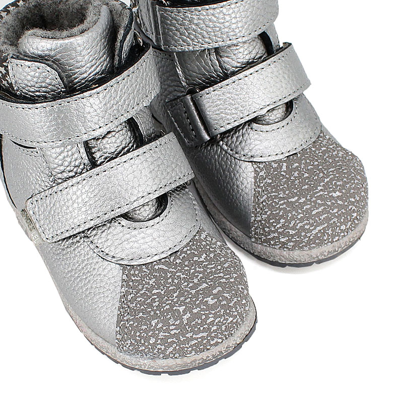 Ботинки ясельные байка, артикул 819, цвет серебристый купить в интернет-магазине Shoeslel с доставкой по России