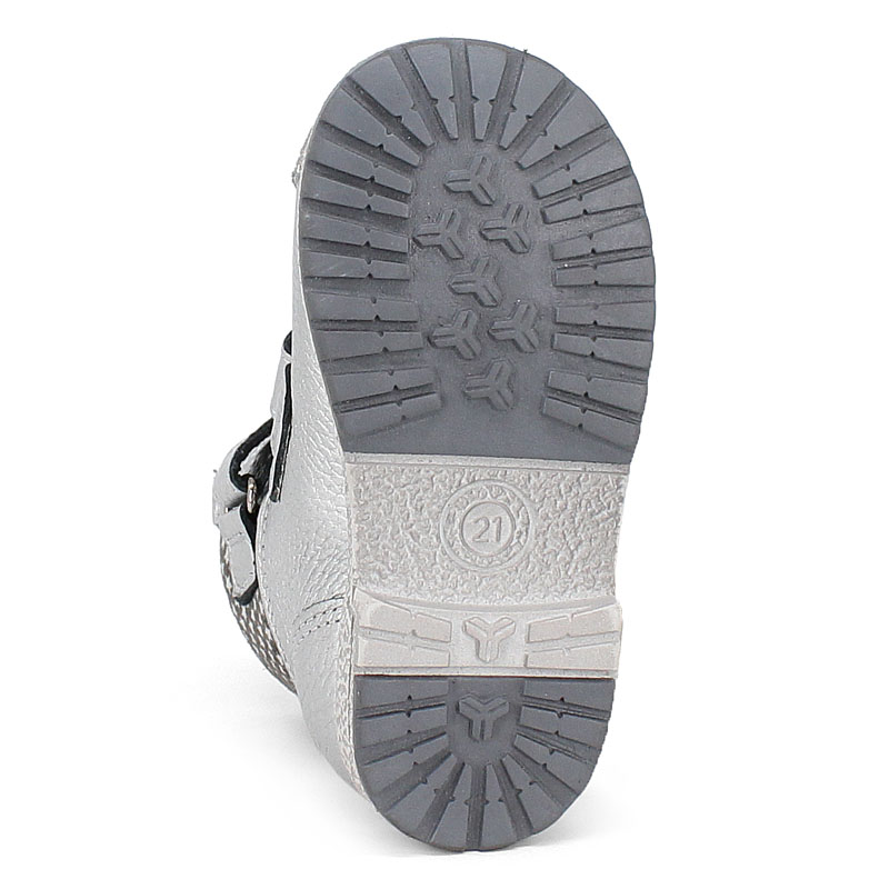 Ботинки ясельные байка, артикул 819, цвет серебристый купить в интернет-магазине Shoeslel с доставкой по России