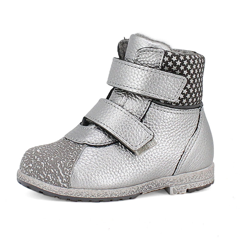 Ботинки ясельные байка, артикул 819, цвет серебристый купить в интернет-магазине Shoeslel с доставкой по России