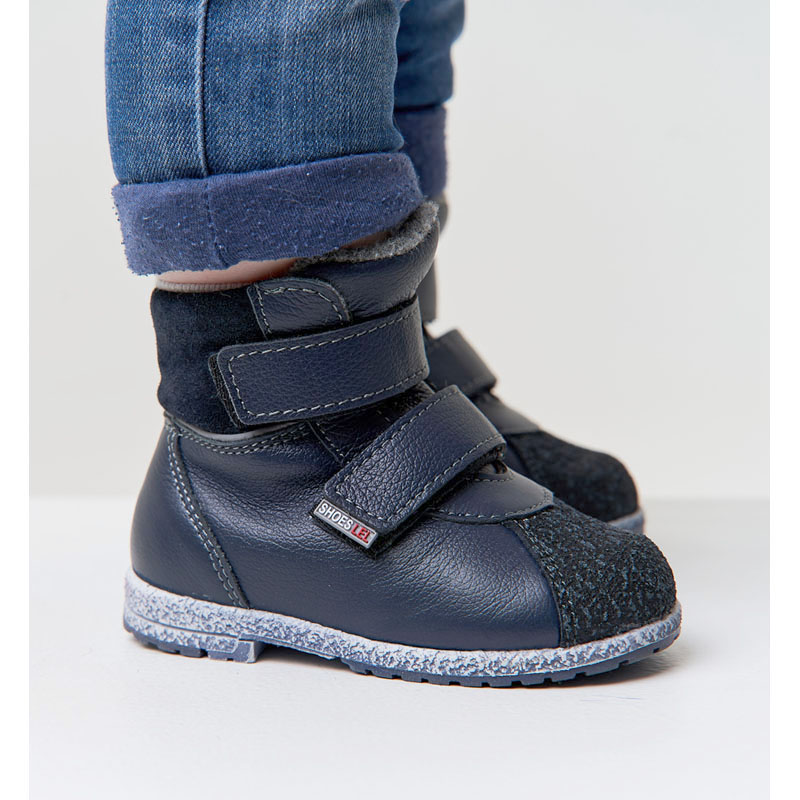 Ботинки ясельные байка, артикул 819, цвет синий купить в интернет-магазине Shoeslel с доставкой по России