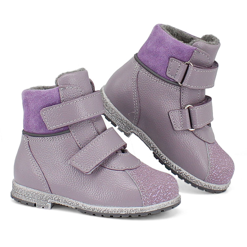 Ботинки ясельные байка, артикул 819, цвет сиреневый купить в интернет-магазине Shoeslel с доставкой по России