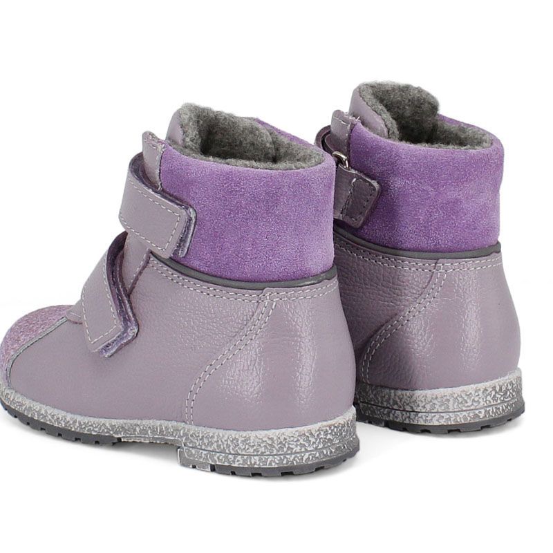 Ботинки ясельные байка, артикул 819, цвет сиреневый купить в интернет-магазине Shoeslel с доставкой по России