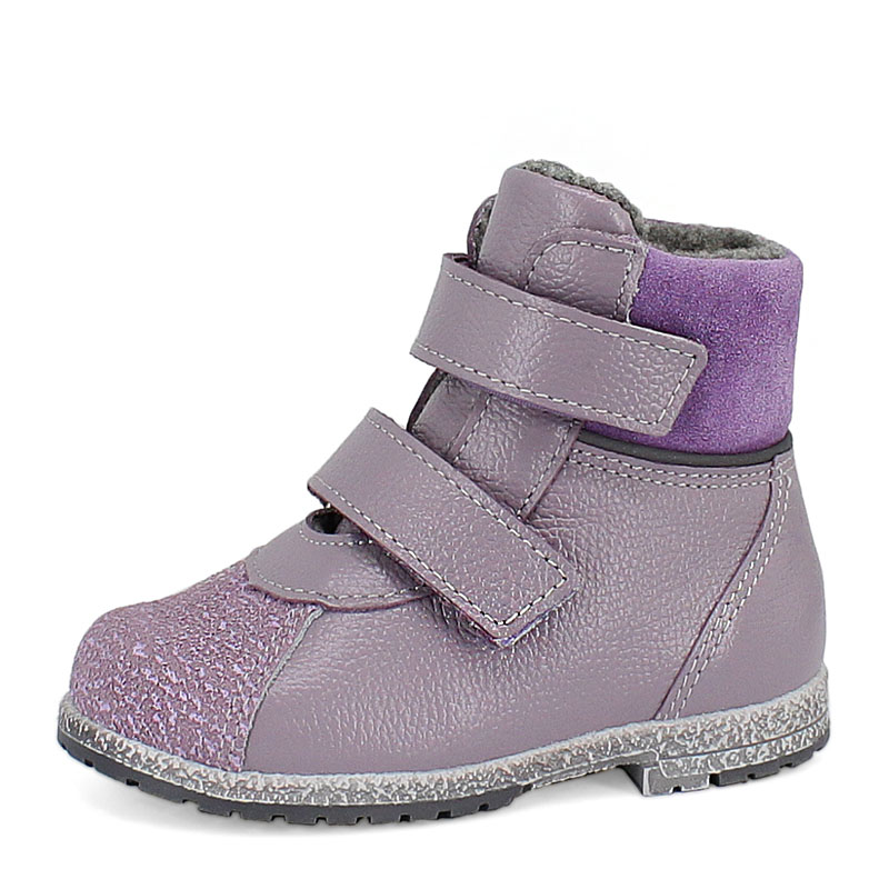 Ботинки ясельные байка, артикул 819, цвет сиреневый купить в интернет-магазине Shoeslel с доставкой по России