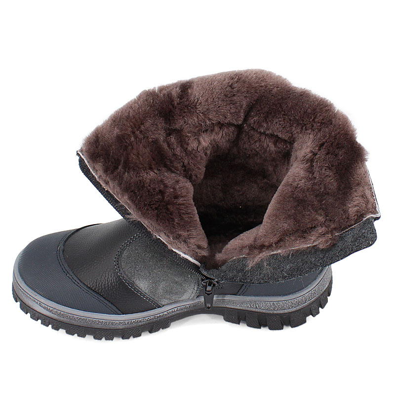 Сапожки нат.мех, артикул 958, цвет черный купить в интернет-магазине Shoeslel с доставкой по России