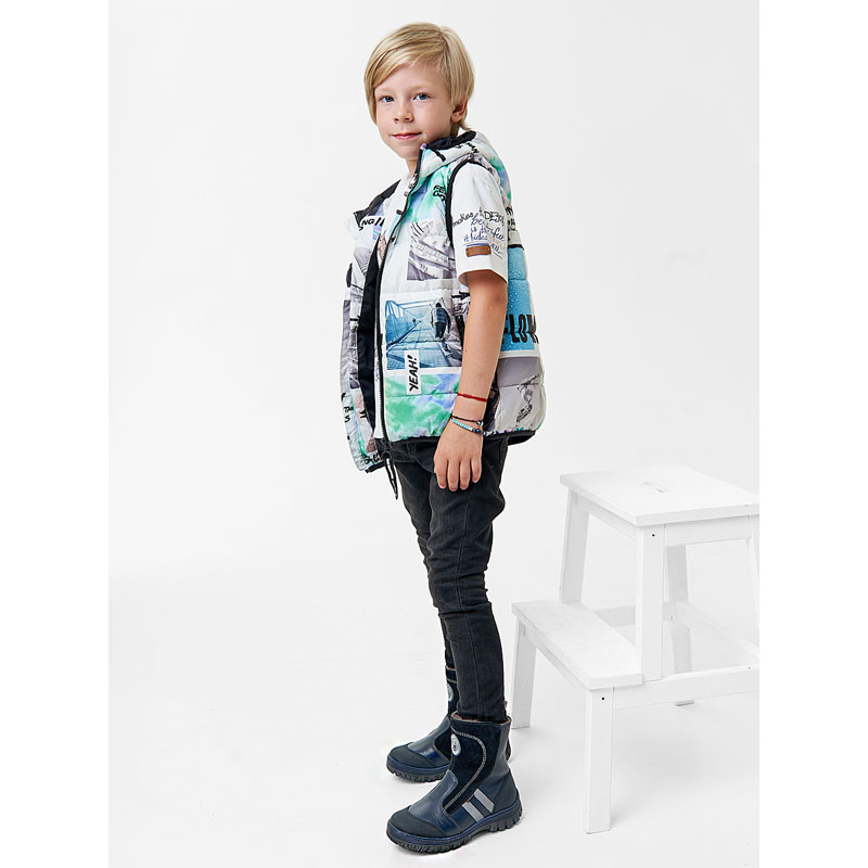 Сапожки нат.мех, артикул 958, цвет синий купить в интернет-магазине Shoeslel с доставкой по России